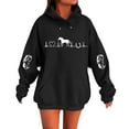 thumbnail image 2 of HLKJKLS Hoodies For Women Heartbeat Horse Printed Pullover Hoodie Fall Long Sleeve Sports Tops Western Style Black S-5Xl, 2 of 4