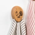 thumbnail image 2 of Oak Wood Towel Holder - Decorative Wooden Towel Hook for Kitchen or Bath, Amish Farmhouse Tradition, Rooster Design, 2 of 4