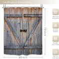 thumbnail image 5 of Rustic Shower Curtain Barn Door 72Wx72H Inch Farmhouse Wooden Barn Wood Plank Vintage Retro Decor Fabric Polyester Waterproof 12 Pack Plastic Hooks WW-YMDV, 5 of 6