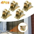 thumbnail image 4 of 4x pulleys for ropes V-groove roller wheel pulley lifting crane steel rope pulley, 4 of 5