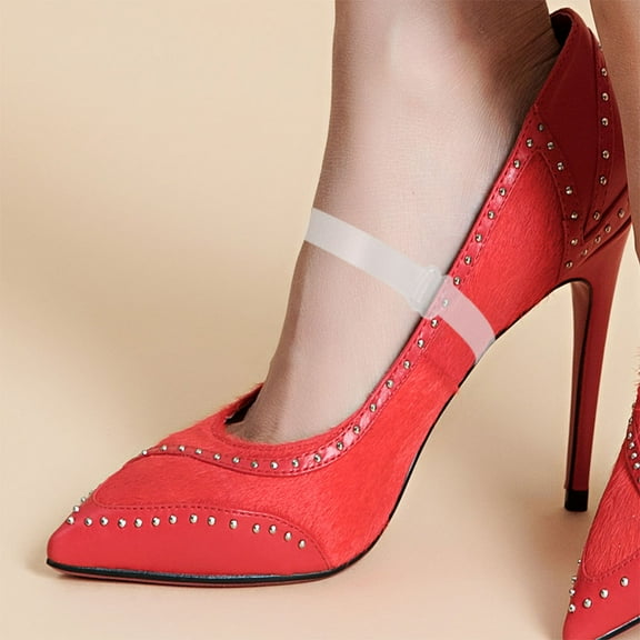 Masteelf  5 Pairs High Heels Anti-loose Strap Shoes Supplies Transparent