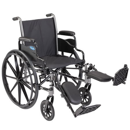 Invacare Tracer (SX5) Wheelchair for Adults Everyday Folding (18" Seat) Legrests and Desk Arms