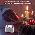 thumbnail image 3 of Automatic Kerosene Lighter, Retro Style with One-Button Operation, Windproof Flame, Portable for Men's EDC, 3 of 3