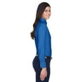 thumbnail image 4 of Harriton Ladies' Long-Sleeve Oxford with Stain-Release - M600W, 4 of 4