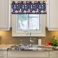thumbnail image 3 of Starfish Anchor Lighthouses Kitchen Curtains Valances for Windows Rod Pocket Valance Short Window Treatments for Kitchen Windows Living Room Bathroom Laundry Decor, 3 of 6