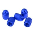 thumbnail image 4 of 5 tapas de válvula de aire para neumáticos de rueda de bicicleta de coche de aluminio, a prueba de polvo Azul, 4 of 8