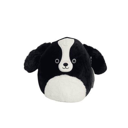 Squishmallows Official Kellytoys Plush 7.5 Inch Nathaniel the Black Cockerspaniel Dog Pet Squad Ultimate Soft Stuffed Toy