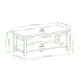 thumbnail image 6 of 48" Minimalist Wood Coffee Table - Solid White, 6 of 6