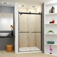 thumbnail image 3 of Transolid Brp488008c-R 80" High X 48" Wide Bypass Frameless Shower Door - Chrome, 3 of 7