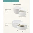 thumbnail image 5 of LAMINET 4 Piece Quilted Plate Storage Set - Holds Up to 48 Plates with Padded Inserts - WHITE 6500-FBM, 5 of 7