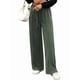 thumbnail image 2 of Pantalones Deportivos de Pierna para Mujer, Cintura Alta, Holgados y con Cordón Ajustable Verde XXL, 2 of 9