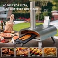 thumbnail image 4 of BIG HORN OUTDOORS 12" Dual-Fuel Pizza Oven with Pizza Stone,  Pizza Maker – Wood Pellet and Propane Gas, 4 of 9