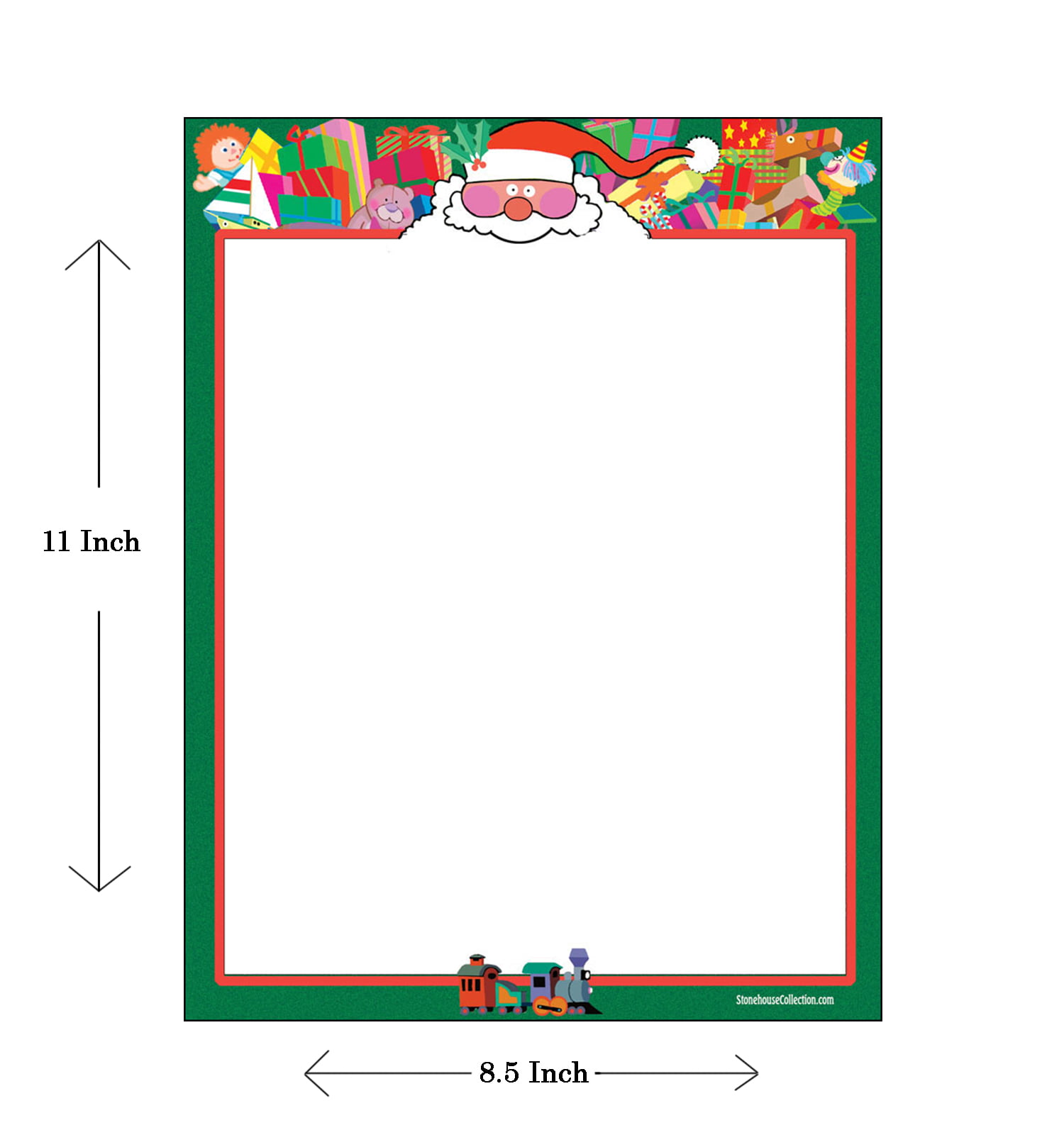 6505 Beach Holiday Letterhead 60 Christmas Sheets Per stationery Pack 