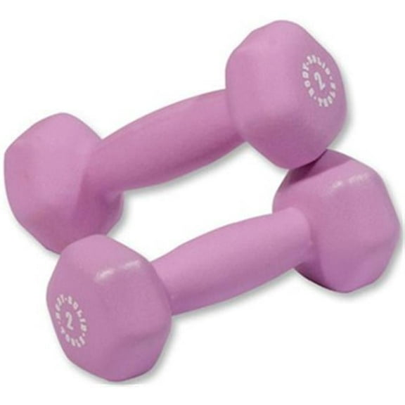 Pair of 2lb. Neoprene Dumbbells - Light Purple