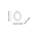 thumbnail image 2 of Vintage Oval Mini Picture Frame 2.72in Decorative Embossed Plastic Photo Frame for Desk Wall Display, Small Retro Baroque Style Ornament for Home Craft Decor, 2 of 5
