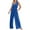 Blue, variant on Jumpsuit Women, Sleeveless Jumpsuit Wrapped V Neck Elegant for Womens Dressy Casual Romper Outfits Womens Rompers for Summer Juniors Plus Pants Hot Prices