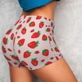 thumbnail image 3 of Picia Strawberries Printed Workout Shorts for Women Seamless Scrunch Butt Lifting High Waisted Yoga Gym Booty Running Moisture-wicking Short Pants-XX-Large, 3 of 9