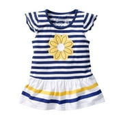 2Pcs Baby Girls Kids Flower T-Shirt Tops+Shorts Pants Outfits Summer Clothes 1-8Y