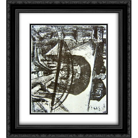 Ernst Ludwig Kirchner 2x Matted 20x22 Black Ornate Framed Art Print 'Bridge in Berlin'