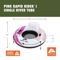 thumbnail image 4 of Ozark Trail Pink Rapid Rider Single River Tube 48", 4 of 11