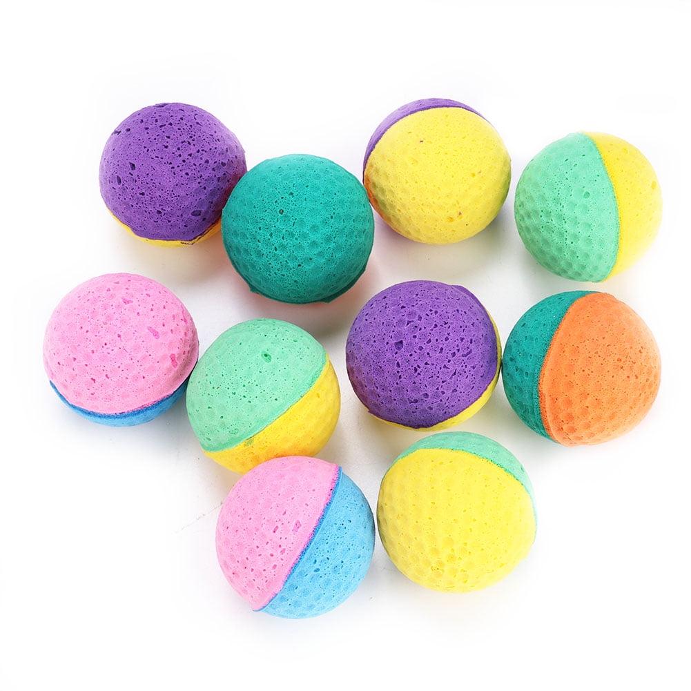 20 Pcs Foam Balls for Cats, Colorful Soft Ball Cat Toy Sponge Ball Lightweight, Interactive, Cat Toy Ball Soft Pet Ball Toy for Cat Puppy Kitty Training and Play