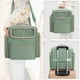 thumbnail image 4 of Qarigey Bolsa de almacenamiento impermeable ligera de tela para viajes y deportes bolsa de viaje impermeable grande Bolsas de mensajero y de hombro Verde, 4 of 6