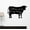 Black, variant on Cow Wall Decor Farmhouse Til The Cows Come Home Quotes Decal Art Vinyl Sticker 23x16-Inch Black