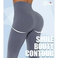 thumbnail image 2 of QRIC Women High Waist Seamless Leggings Smile Contour Butt Lift Anti Cellulite Leggings for Workout, 2 of 6