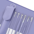 thumbnail image 4 of 1 Ensemble Cuillère pour Oreilles Rotation à 360 Degrés Ergonomie Soin des Oreilles Acier Inoxydable Cuillère Cueillette pour Oreilles 6 Pcs Salon de Beauté, 4 of 8