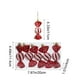 thumbnail image 3 of Adornos navideños brillantes galvanizados | Adornos de plástico coloridos para árbol | Colgantes navideños de 11 cm para decoración festiva, 3 of 5