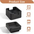 thumbnail image 4 of Sunifier Adjustable Height Furniture Risers, Plastic Black, 2 Inches, 4 of 7