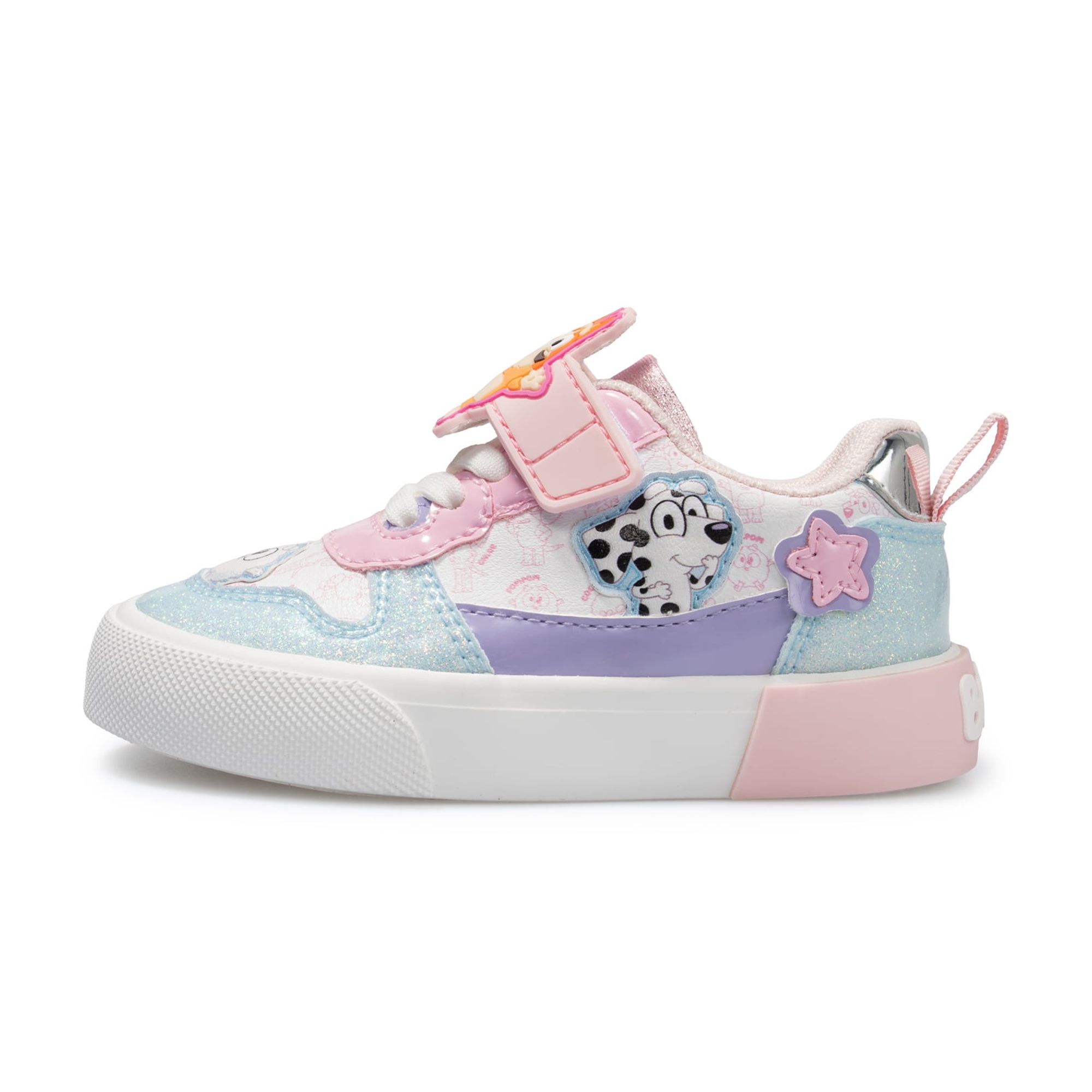 Bluey Toddler Girls Glitter Court Sneakers photo 4