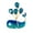 Blue, variant on Enchanting Whale Shaped Brooch With Floating Balloon Detail Sparkling Rhinestones Accents Unisex Party Accessory