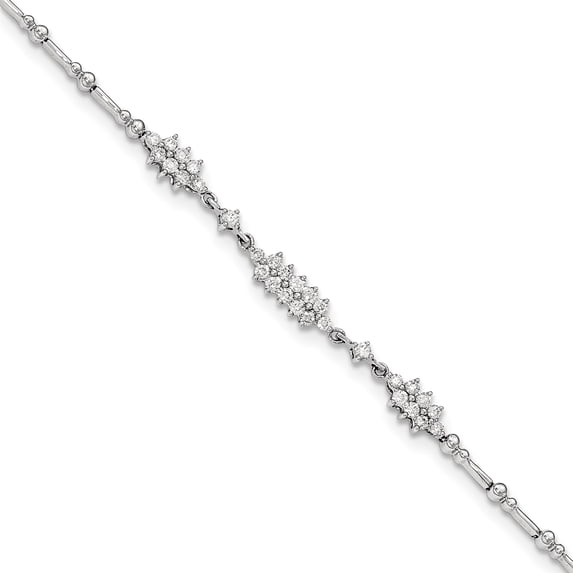 Beautiful 14K White Gold Diamond Bracelet