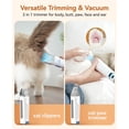 thumbnail image 3 of Kit de peluquería con aspiradora de pelo de gato oneisall 6 en 1 con cepillo y cortapelos, 3 of 7