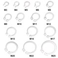 thumbnail image 4 of E-Clip Circlip - 225Pcs 15-Size External Retaining Snap Ring 304 Stainless Steel Assortment Set Silver, 4 of 5