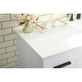 thumbnail image 4 of Elegant Decor Eugene 60" Aluminum MDF Single Bathroom Vanity in White, 4 of 8