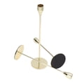 thumbnail image 4 of Matte Gold Candle Holders Set, Easy Installation Multi Purpose Candle Holders All Metal Structure  For Weddings For Restaurants, 4 of 8