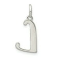 thumbnail image 4 of Sterling Silver Polished Glitter Enamel Letter L Initial Charm QC9181L, 4 of 4