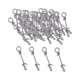 thumbnail image 4 of 50 broches de pesca, clips para equipo, accesorios de pesca compactos, de acero inoxidable 10mm, 4 of 9