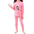 thumbnail image 1 of XASZHN Little Boys Girls Kids Cartoon Bunny Crewneck Pajamas Long Sleeve Pj's Toddler Clothes Sleepwear Pink 4-5 Years, 1 of 4