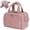 Dark Pink, variant on Puffy Travel Toiletry Bag for Women, Wide-Open Cosmetic Makeup Bag Organizer with Handle, Lightweight Quilted Travel Bag for Accessories, Essentials, Toiletries, Dark Pink