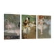 thumbnail image 1 of Cuadro Decorativo Tríptico Vertical Arte Edgar Degas Canvas Revolution  Set De 3 Cuadros 30x45 cm, 1 of 5