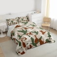thumbnail image 3 of Castle Fairy Wildlife Mallard Duck Queen Comforter Set,Green Red Bedding Comforter Set, 3 of 8