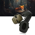 thumbnail image 3 of Orejeras de tiro plegables deportivas electrónicas Defensor de Reducción de ruido Auriculares protectores Protección para exteriores Verde Soledad Auriculares protectores, 3 of 10