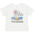 thumbnail image 3 of Inktastic I Love My Babysitter Elephant Family Boys or Girls Baby T-Shirt, 3 of 5
