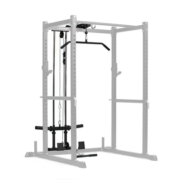 Titan Fitness T-2 Series 71" Lat Pulldown and Low Row Attachment, Plate-Loaded 300 LB Capacity