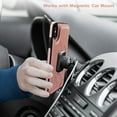 thumbnail image 4 of Compatible pour iPhone 6 Plus, Étui Portefeuille avec Porte-Cartes, Cuir PU Gaufré Papillon de Qualité Supérieure, Boutons Magnétiques Doubles, à Rabat, Antichoc, Étui de Protection pour iPhone, 4 of 6