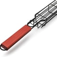 thumbnail image 7 of Heavy Duty Stainless Steel Grill Basket with Lockable Grate & 1 BBQ Skewer - Non-Stick Kebab Box Tool for Even Flame Grilling, 49cm Size Black, 7 of 7