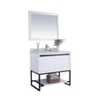 thumbnail image 2 of Laviva 313SMR-36W-WC Alto 36" White Vanity with White Carrara Marble Countertop, 2 of 3